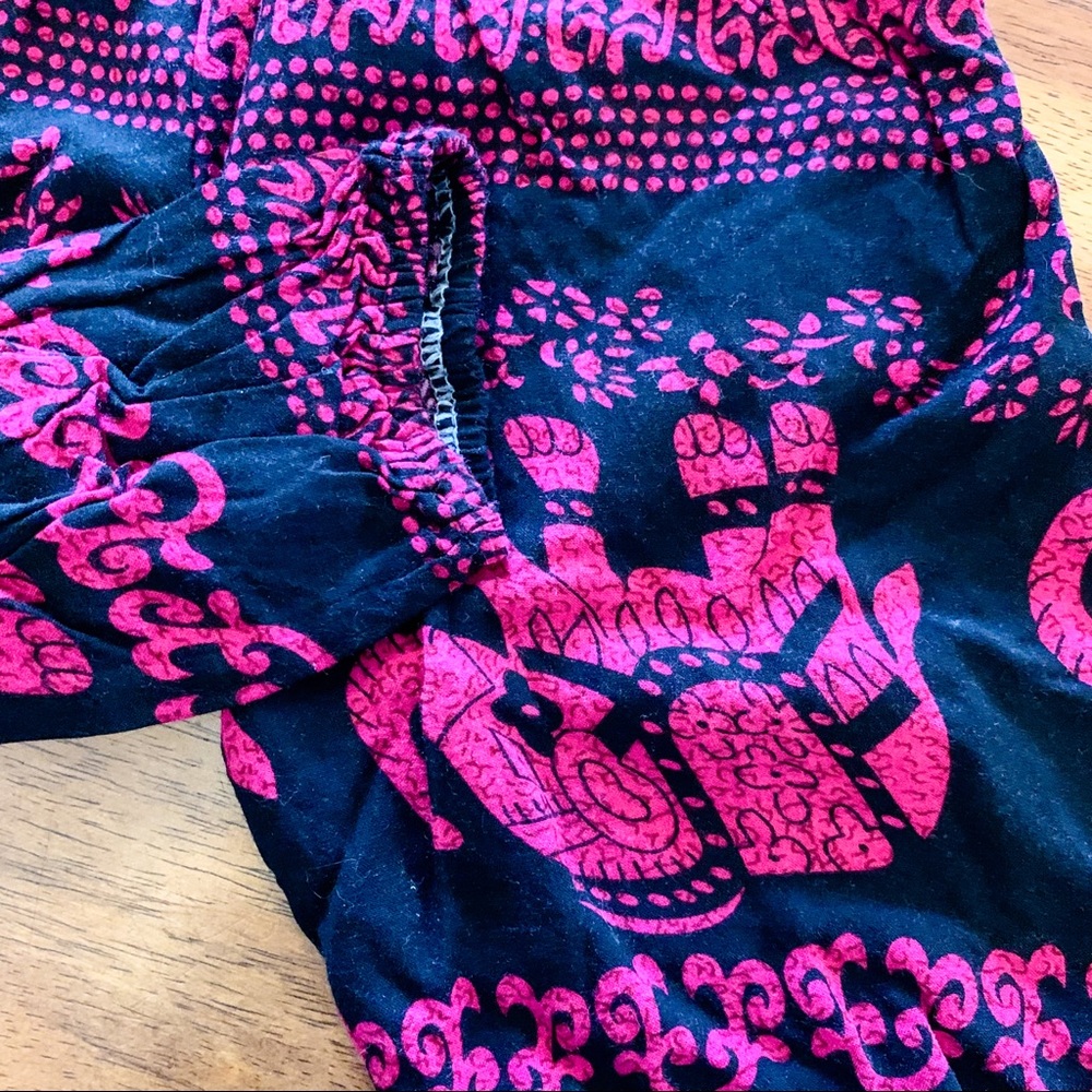 Unknown • Elephant Print Harem Pants - Picture 2 of 5